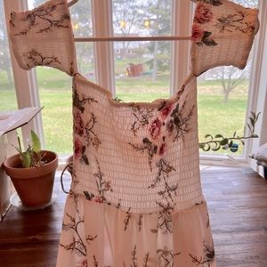 Off the shoulder white sundress, only worn once!